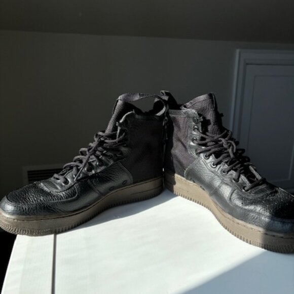 Nike SF Air Force 1 Mid Black Dark Hazel - Picture 5 of 5